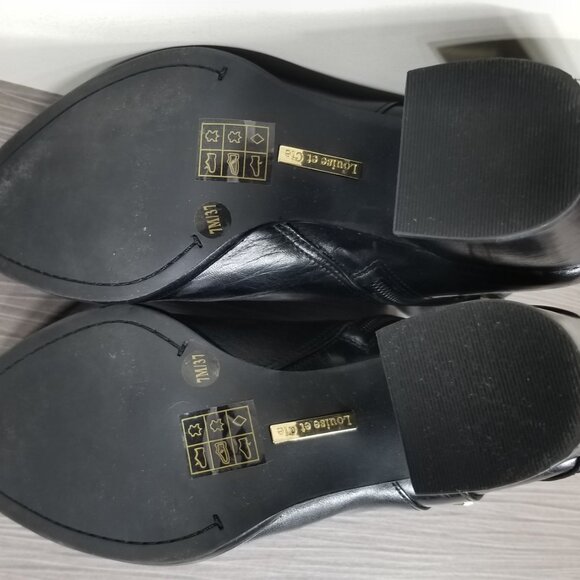 Louise et Cie Zanara Bootie, Black Leather, Womens Size 7 M  / 37 - Picture 11 of 12